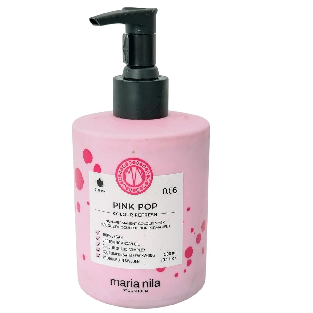 Maria Nila Pink Pop Non-Permanent Color Nourishing Masque Cream 10.1 oz. NEW